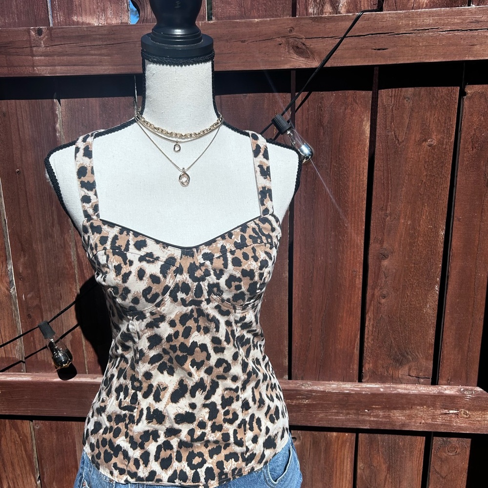 Guess Leopard Print Camisole Top